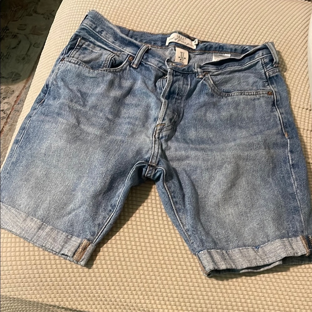 Men's Blue Denim‎ Shorts
